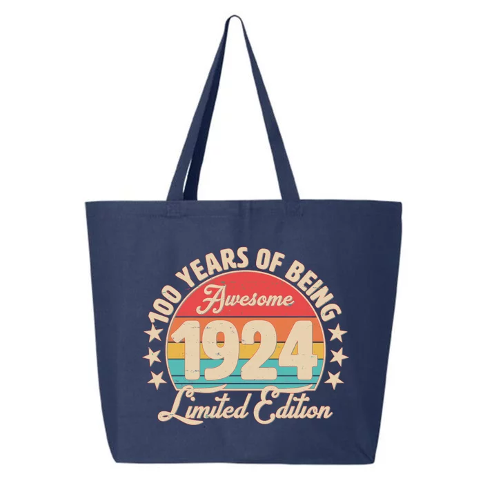 1924 Birthday 100 Years Of Being Awesome Limited Edition 25L Jumbo Tote