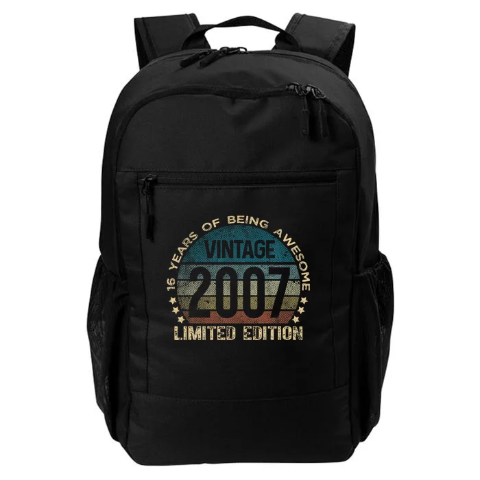 16th Birthday 16 Year Old Limited Edition Gifts Vintage 2007 Daily Commute Backpack