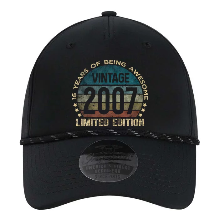 16th Birthday 16 Year Old Limited Edition Gifts Vintage 2007 Performance The Dyno Cap