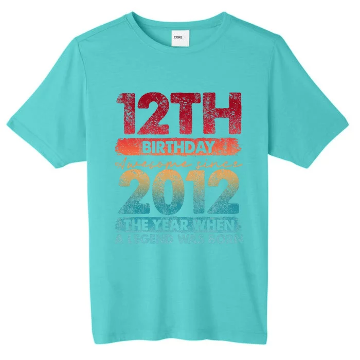 12th Birthday 12 Year Old Gifts Vintage 2012 ChromaSoft Performance T-Shirt