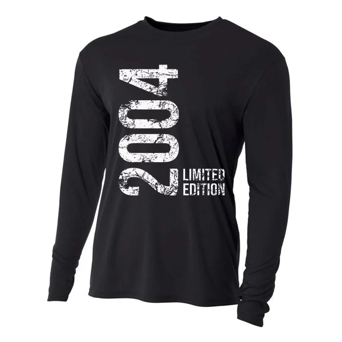 19th Birthday 19 Years Male Female Retro Vintage 2004 Gift Cooling Performance Long Sleeve Crew