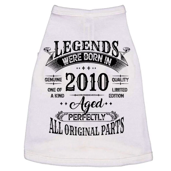 14th Birthday 14 Years Old Vintage Legends Born In 2010 Doggie Tank