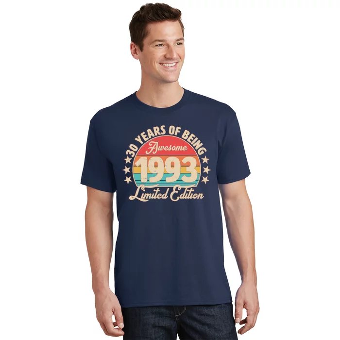 1993 Birthday 30 Years Of Being Awesome Limited Edition T-Shirt