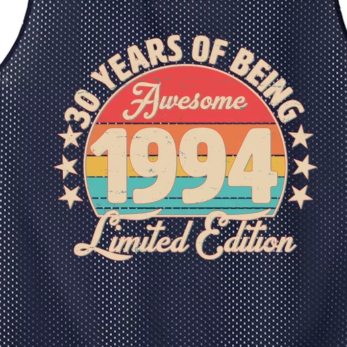 1994 Birthday 30 Years Of Being Awesome Limited Edition Mesh Reversible Basketball Jersey Tank