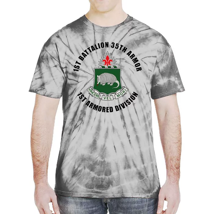 1st Battalion 35th Armor 1st Armored Division Tie-Dye T-Shirt