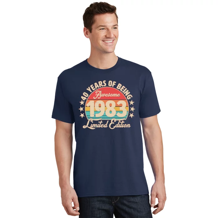 1983 Birthday 40 Years Of Being Awesome Limited Edition T-Shirt