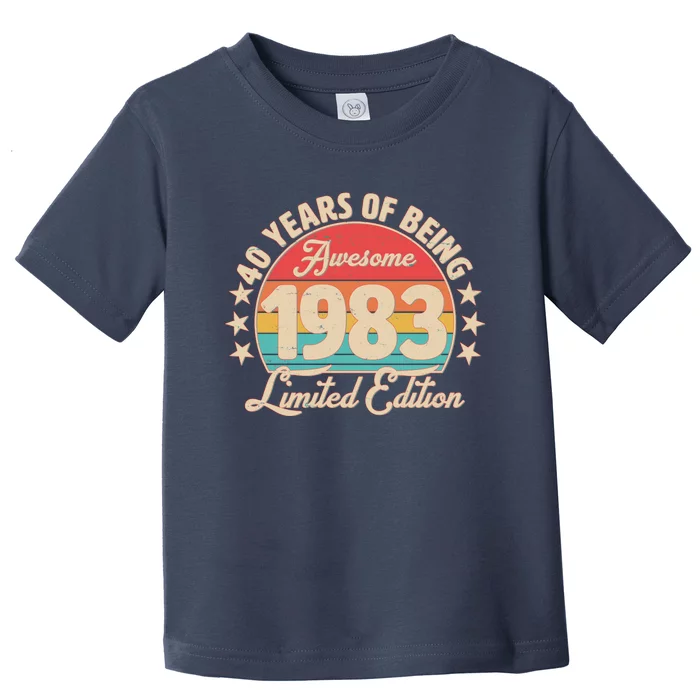 1983 Birthday 40 Years Of Being Awesome Limited Edition Toddler T-Shirt