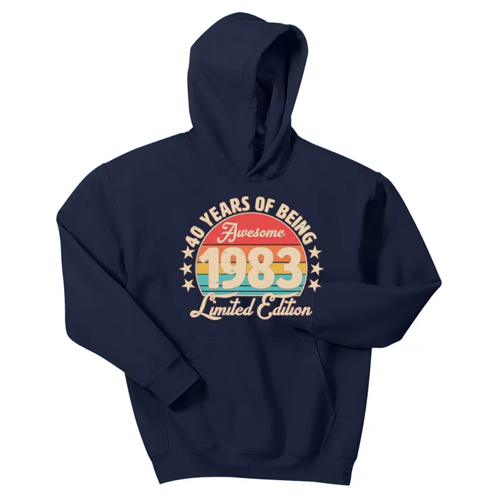 1983 Birthday 40 Years Of Being Awesome Limited Edition Kids Hoodie