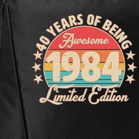 1984 Birthday 40 Years Of Being Awesome Limited Edition City Backpack