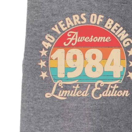 1984 Birthday 40 Years Of Being Awesome Limited Edition Doggie 3-End Fleece Hoodie