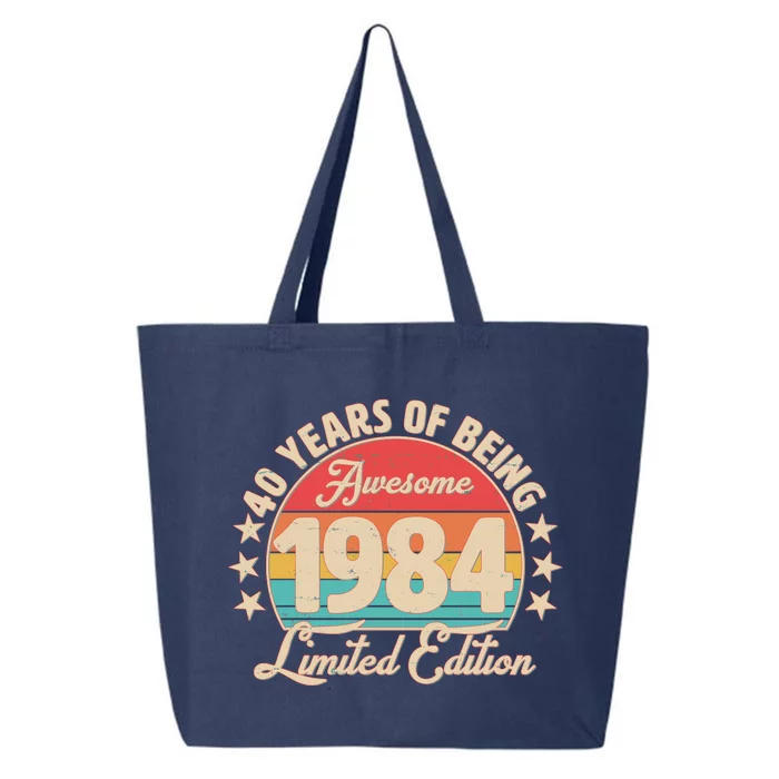 1984 Birthday 40 Years Of Being Awesome Limited Edition 25L Jumbo Tote