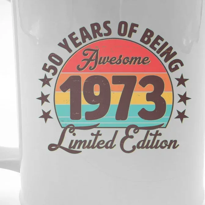 1973 Birthday 50 Years Of Of Being Awesome Limited Edition Front & Back Beer Stein