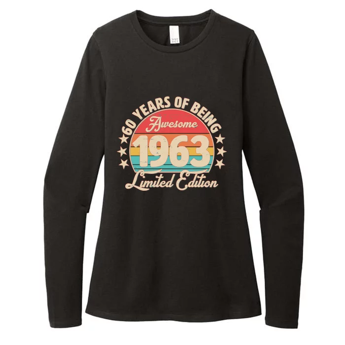 1963 Birthday 60 Years Of Of Being Awesome Limited Edition Womens CVC Long Sleeve Shirt