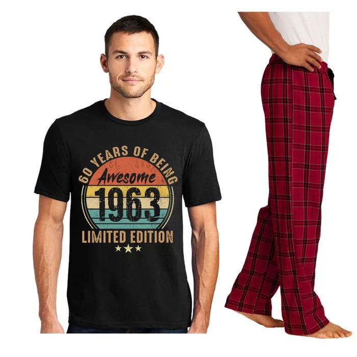 1963 Birthday 60 Years Of Of Being Awesome Limited Edition Pajama Set