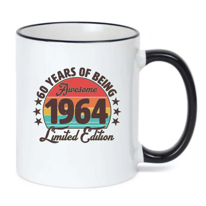 1964 Birthday 60 Years Of Being Awesome Limited Edition Black Color Changing Mug