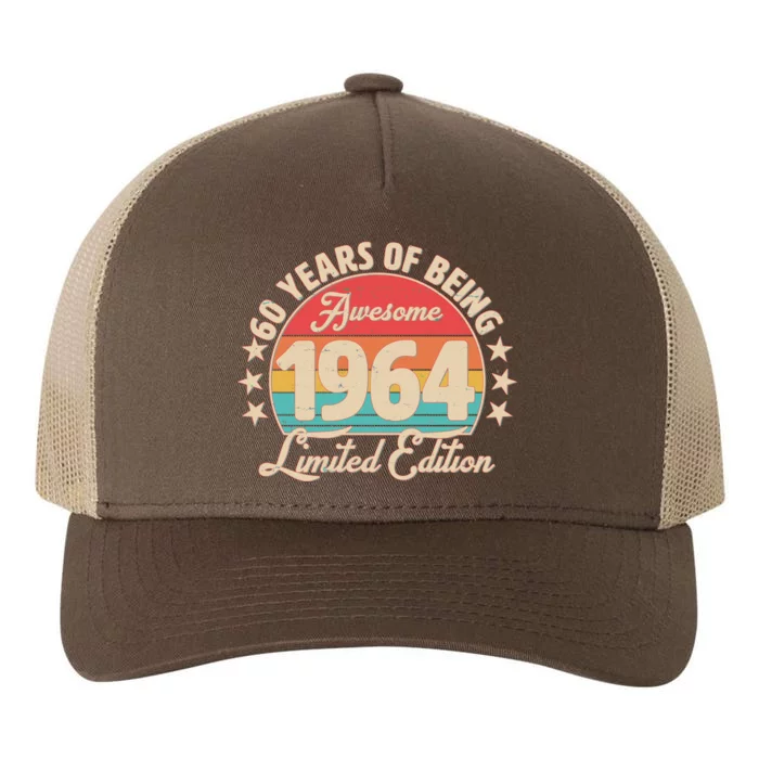 1964 Birthday 60 Years Of Being Awesome Limited Edition Yupoong Adult 5-Panel Trucker Hat