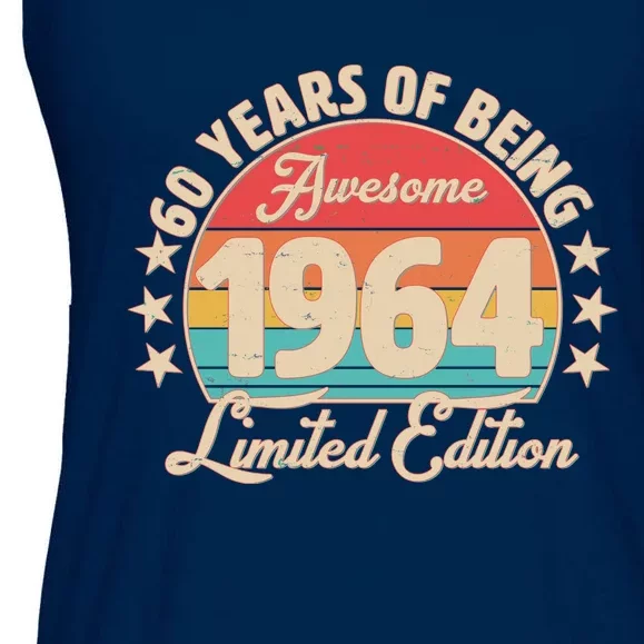 1964 Birthday 60 Years Of Being Awesome Limited Edition Ladies Essential Flowy Tank