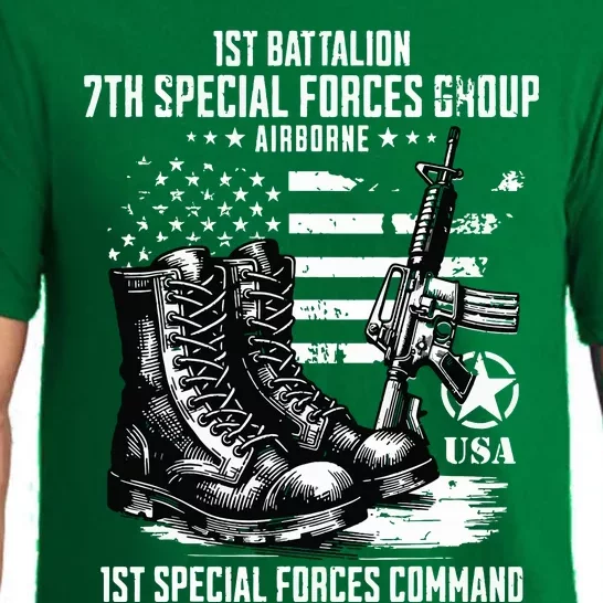 1st Battalion 7th Special Forces Group Airborne Veteran Pajama Set