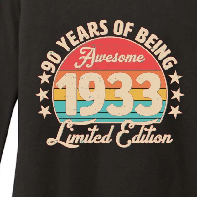 1933 Birthday 90 Years Of Of Being Awesome Limited Edition Womens CVC Long Sleeve Shirt