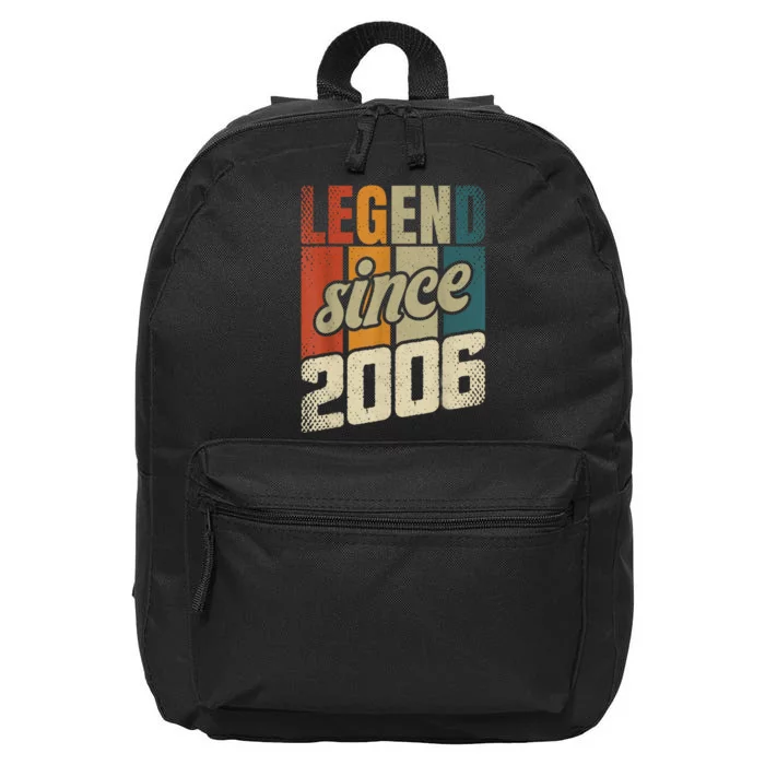 18th Birthday Boy Girl 18 Years 2006 Funny Gift 16 in Basic Backpack