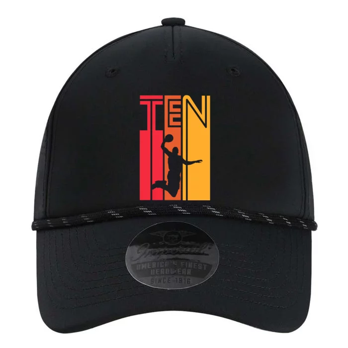 10th Birthday Basketball Lover Gift 10 Years Old Retro Performance The Dyno Cap