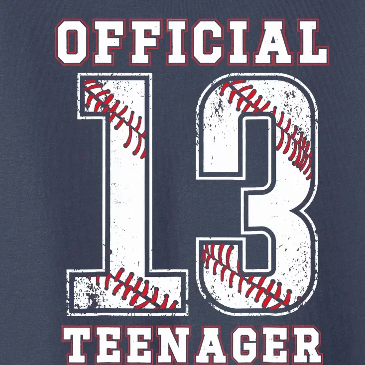 13th Birthday Boy Party Baseball Teenage Toddler T-Shirt