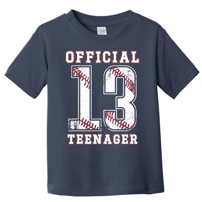 13th Birthday Boy Party Baseball Teenage Toddler T-Shirt