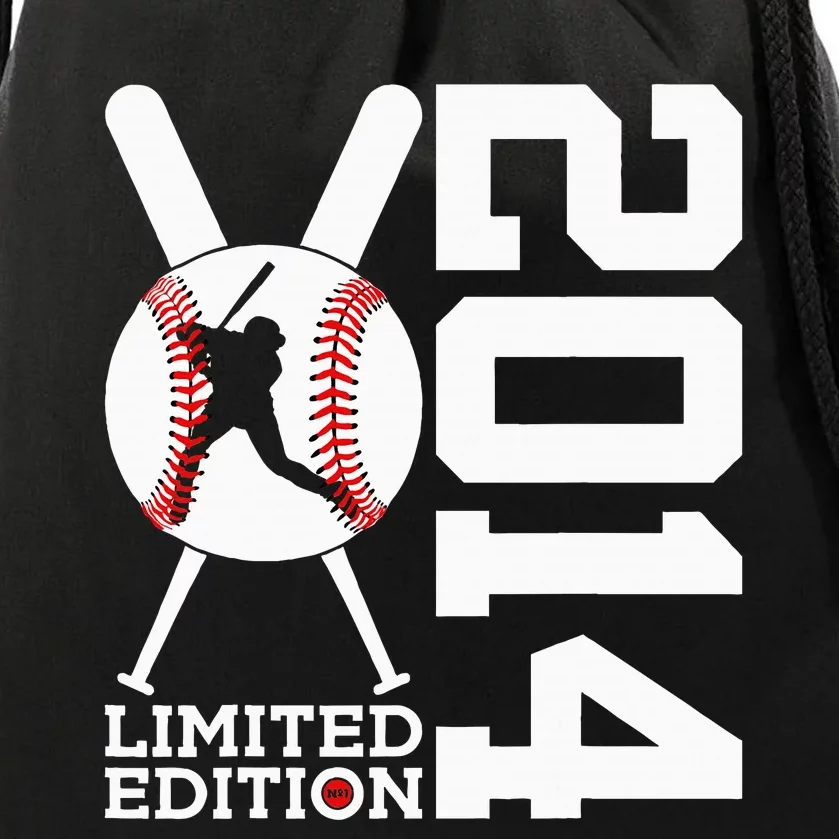 10th Birthday Baseball Limited Edition 2014 Drawstring Bag