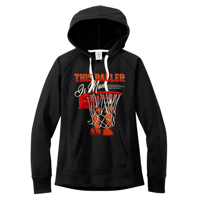 11th Birthday Boy Basketball 11 Years Old Women's Fleece Hoodie