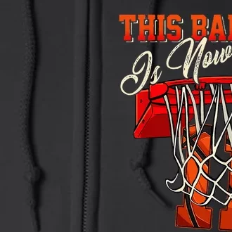 11th Birthday Boy Basketball 11 Years Old Full Zip Hoodie