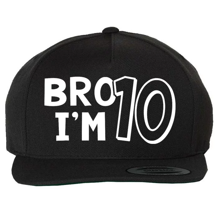 10th Birthday Boy Bro I’m 10 Year Old Ten Tenth Party Wool Snapback Cap