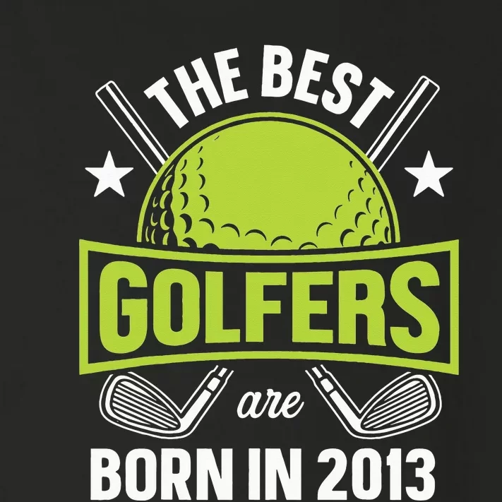 10th Birthday Best Golfers Tees Born In 2013 By Par Golfing Toddler Long Sleeve Shirt