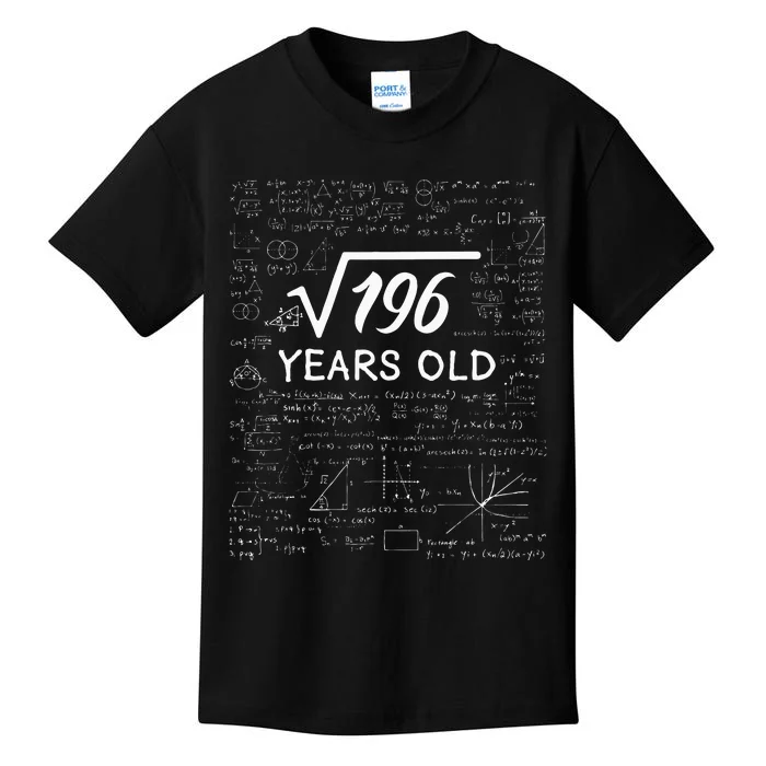 14 Birthday Boy Men Son Him Girl Funny Math 14th Birthday Kids T-Shirt