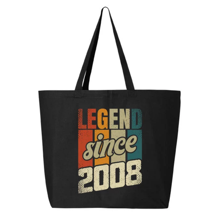 16th Birthday Boy Girl 16 Years 2008 Funny Gift 25L Jumbo Tote