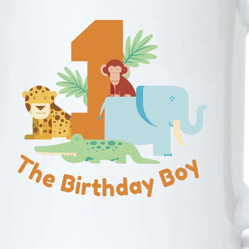 1st Birthday Boy Animal Jungle Black Color Changing Mug