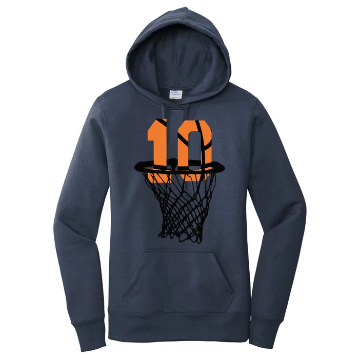 10th Birthday Basketball, 10th Birthday, Basketball , Basketball Player Women's Pullover Hoodie