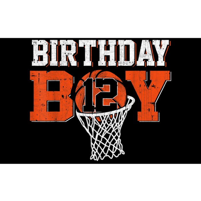 12th Birthday Boy Basketball Lover 12 Years Old Bday Bumper Sticker