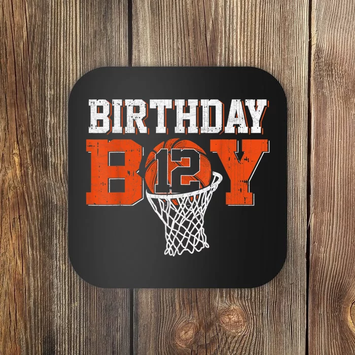 12th Birthday Boy Basketball Lover 12 Years Old Bday Coaster