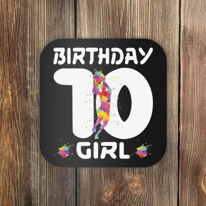 10th Birthday Basketball Ten 10 Year Old Coaster