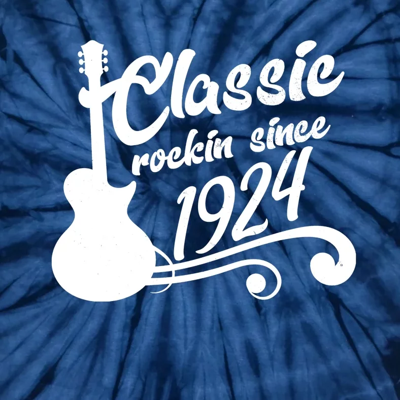 100th Birthday Classic Rockin Since 1924 Tie-Dye T-Shirt