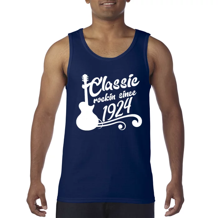 100th Birthday Classic Rockin Since 1924 Tank Top