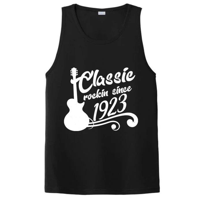 100th Birthday Classic Rockin Since 1923 Performance Tank