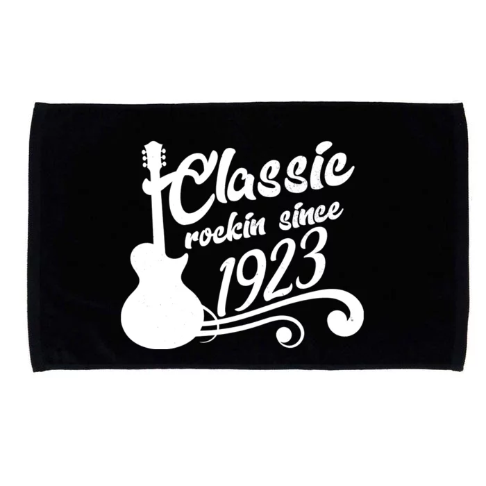 100th Birthday Classic Rockin Since 1923 Microfiber Hand Towel