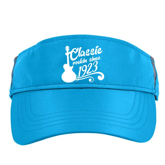 100th Birthday Classic Rockin Since 1923 Adult Drive Performance Visor