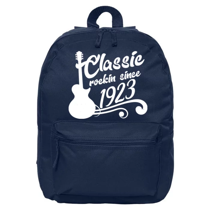 100th Birthday Classic Rockin Since 1923 16 in Basic Backpack