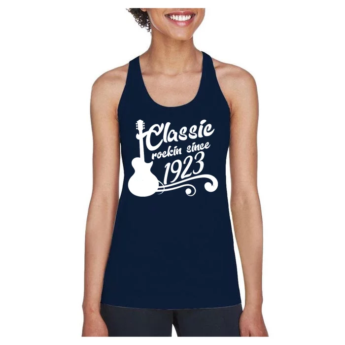 100th Birthday Classic Rockin Since 1923 Women's Racerback Tank