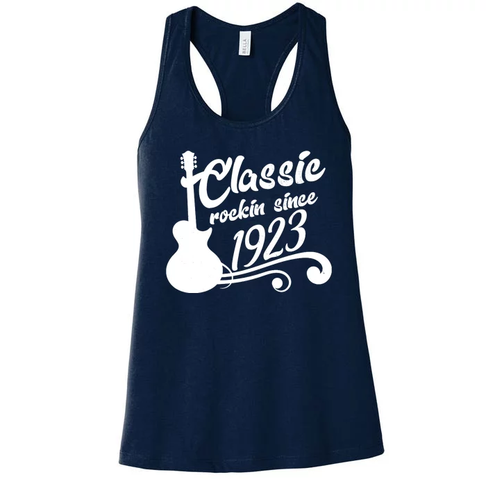 100th Birthday Classic Rockin Since 1923 Women's Racerback Tank