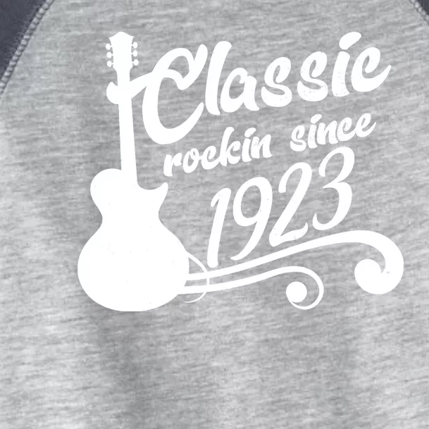 100th Birthday Classic Rockin Since 1923 Toddler Fine Jersey T-Shirt