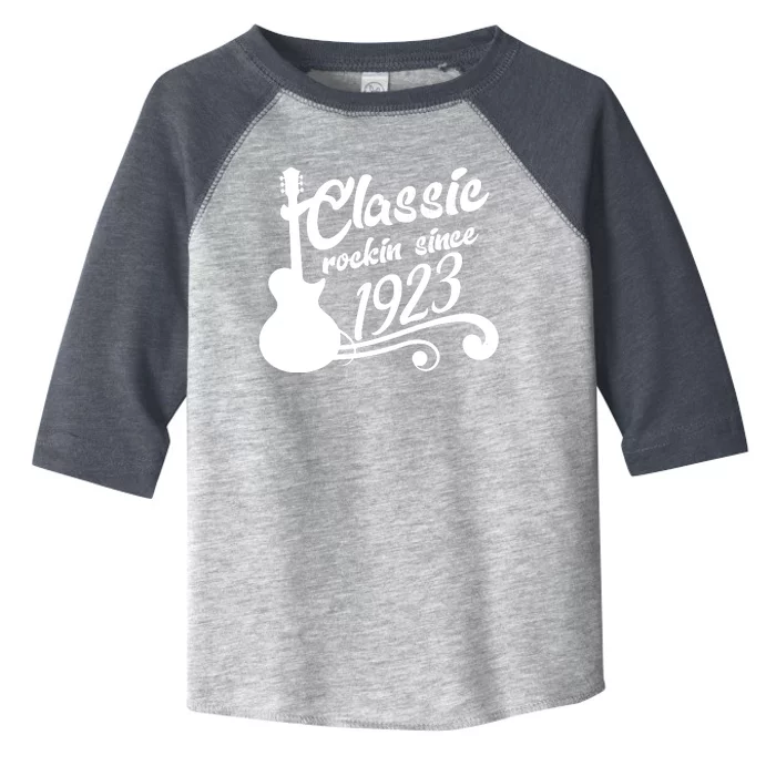 100th Birthday Classic Rockin Since 1923 Toddler Fine Jersey T-Shirt