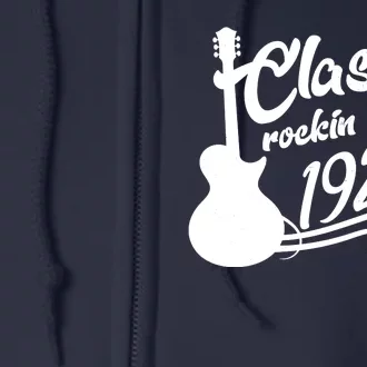 100th Birthday Classic Rockin Since 1923 Full Zip Hoodie